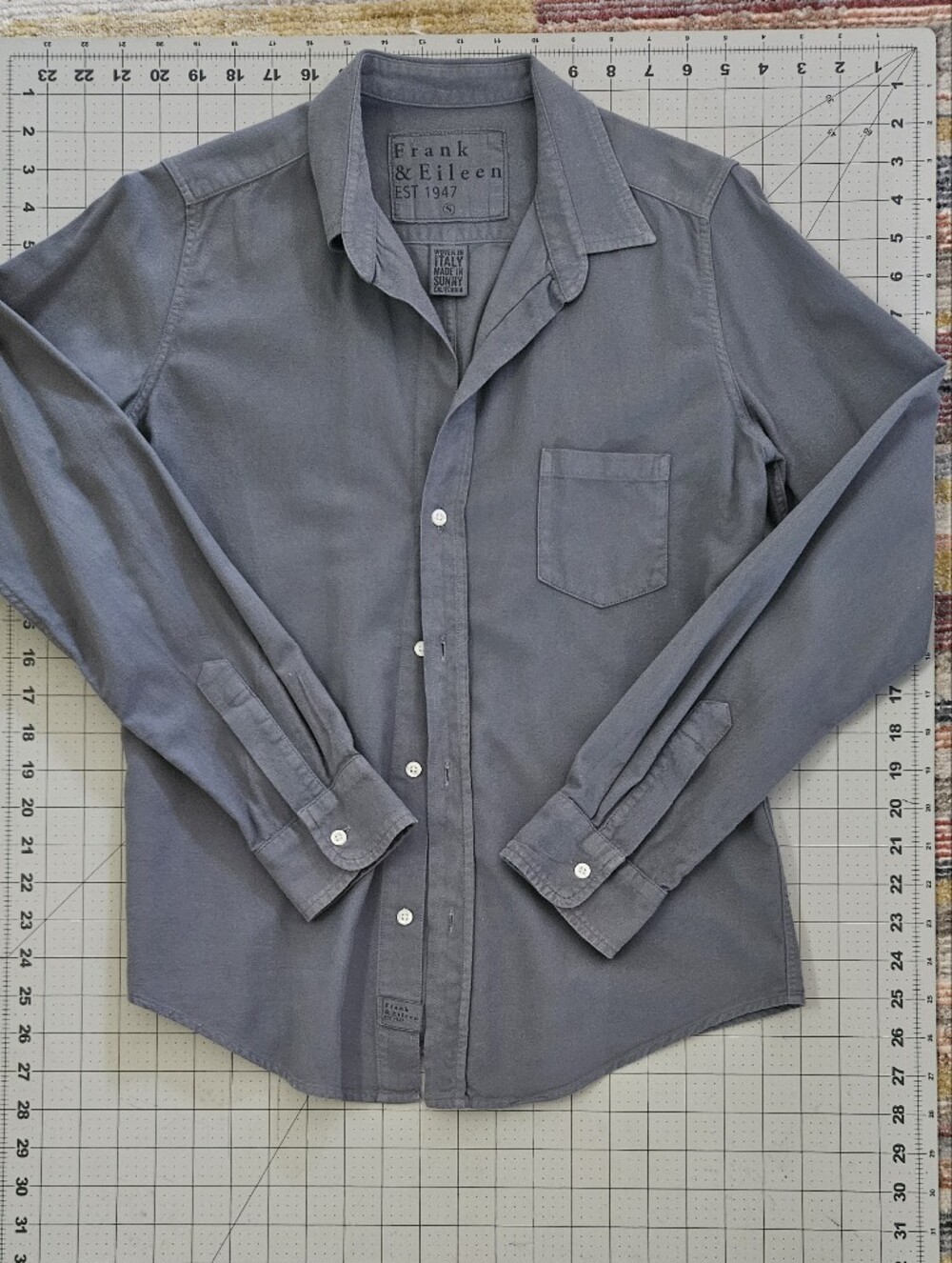 Frank & Eileen Womens Barry Shirt in Blue Gray